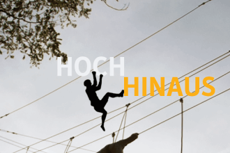 Hoch hinaus - Es geht in den Hochseilgarten!