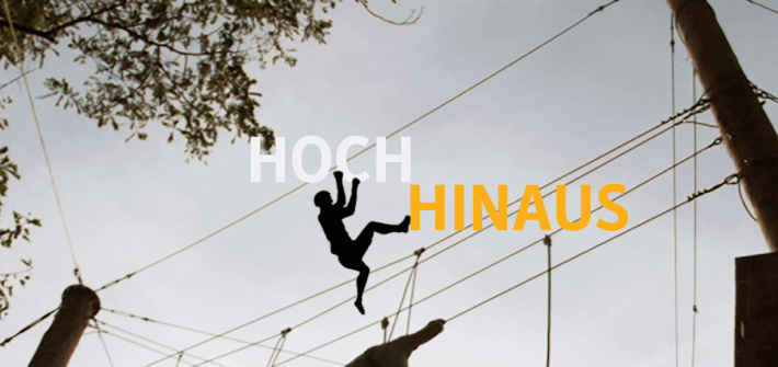 Hoch hinaus - Es geht in den Hochseilgarten! Hoch hinaus - Es geht in den Hochseilgarten!