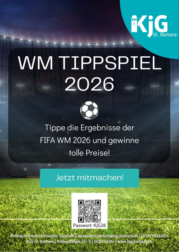 KjG WM Tippspiel 2026 der KjG St. Barbara KjG WM Tippspiel 2026 der KjG St. Barbara